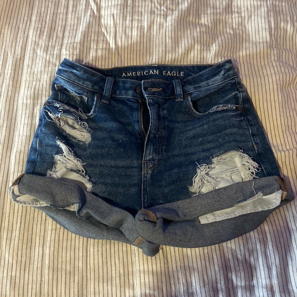 ae mom jean shorts